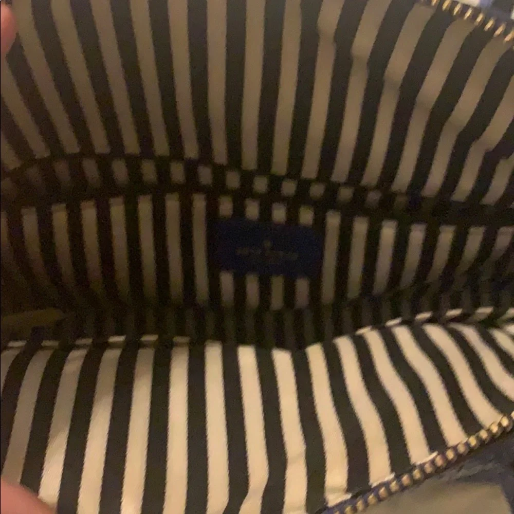 kate spade Royal Blue Dome Satchel with Tassel Zip